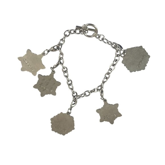 Disney Frozen Silver Charm Bracelet With Anna Elsa & Olaf Star Charms - Picture 5 of 8